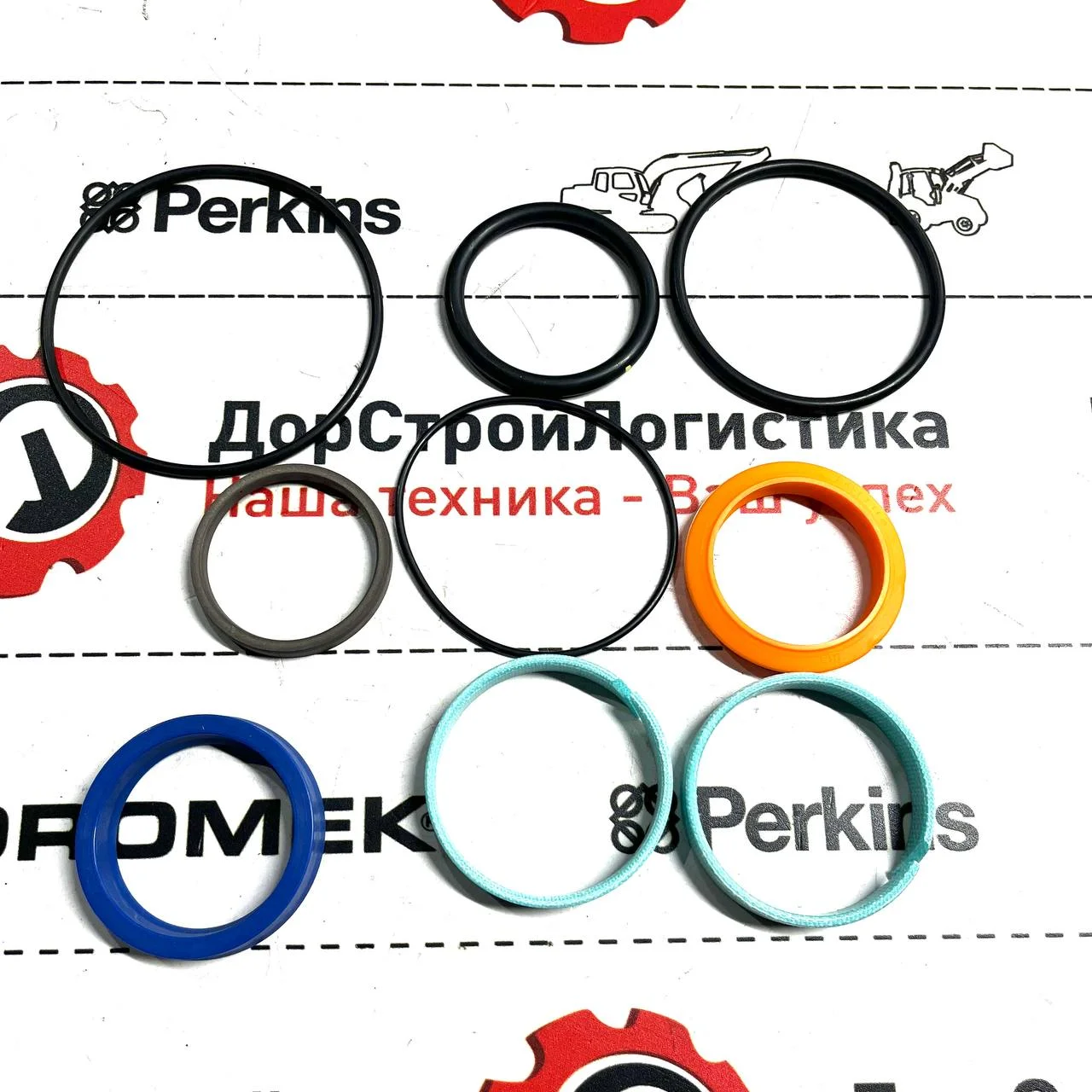 Ремкомплект сальников гидроцилиндра челюсти (шток), Hidromek
