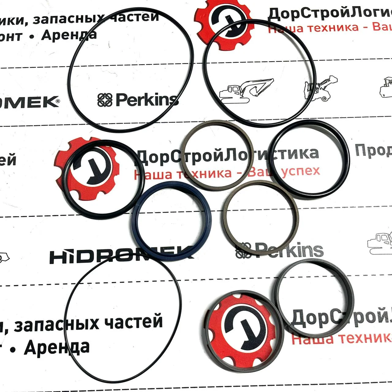 Ремкоплект гидроцилиндра подъема рукояти,  Hidromek